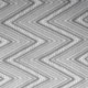 Tissu  Maille Fantaisie Zig Zag Grande Laize Gris Noir