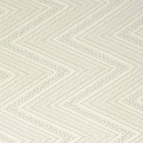 Tissu Maille Fantaisie Zig Zag Grande Laize Ecru