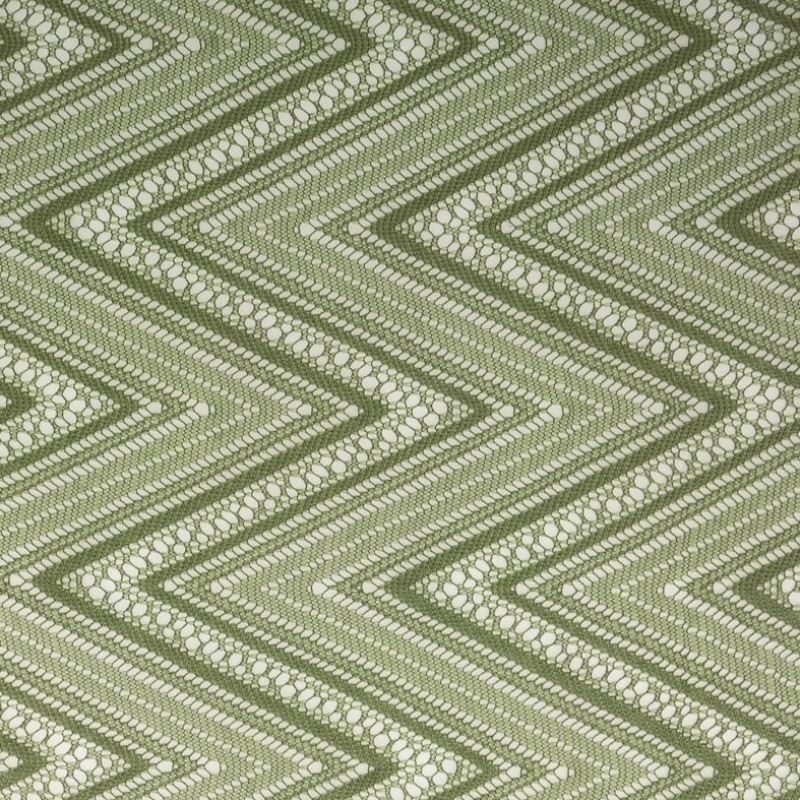 Tissu Maille Fantaisie Zig Zag Grande Laize Kaki