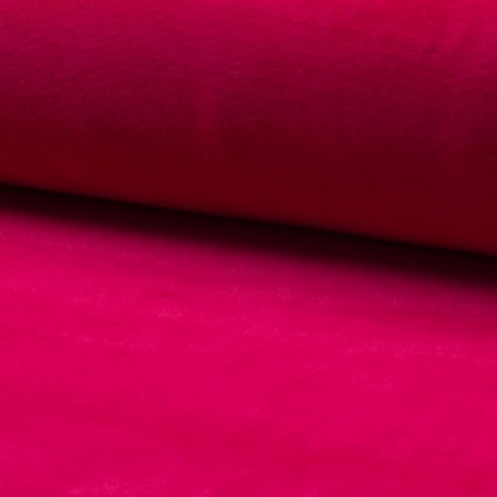 Tissu Jersey Velours Nicky Uni Fuchsia
