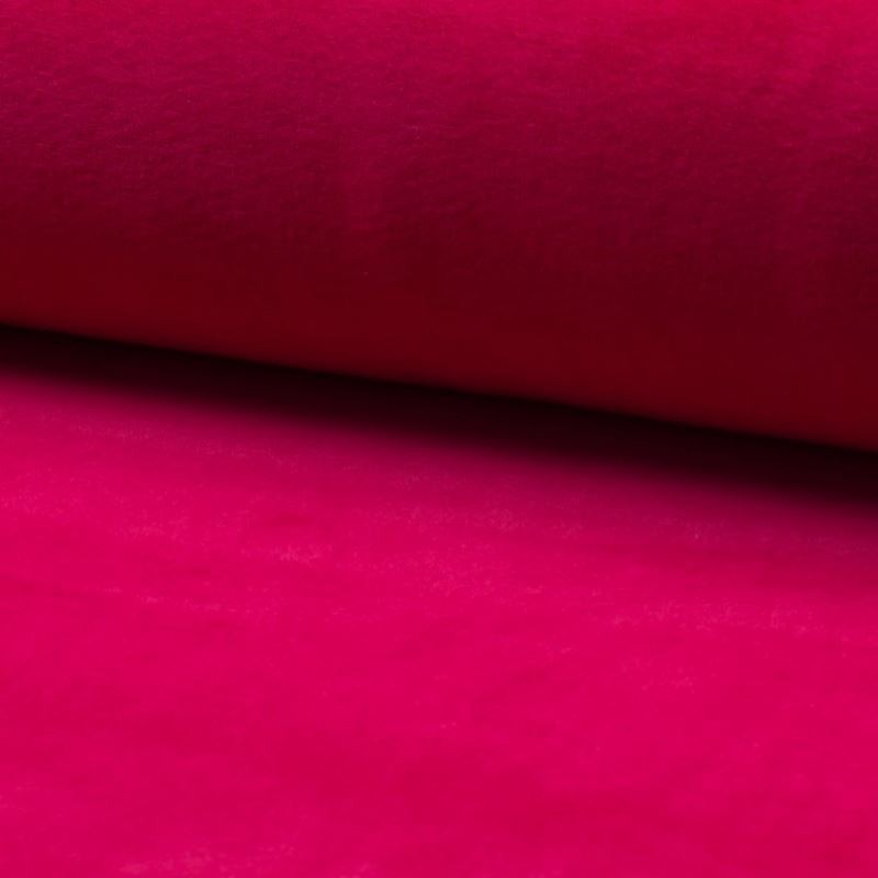 Tissu Jersey Velours Nicky Uni Fuchsia