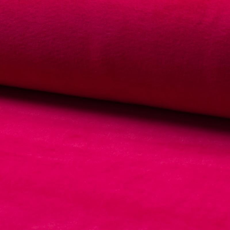 Tissu Jersey Velours Nicky Uni Fuchsia