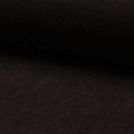 Tissu Jersey Velours Nicky Uni Brun
