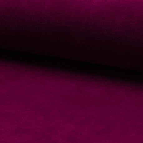 Tissu Jersey Velours Nicky Uni Cyclamen