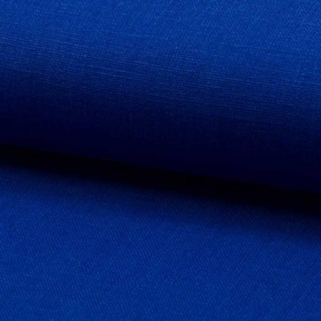 Tissu Lin Uni Royal