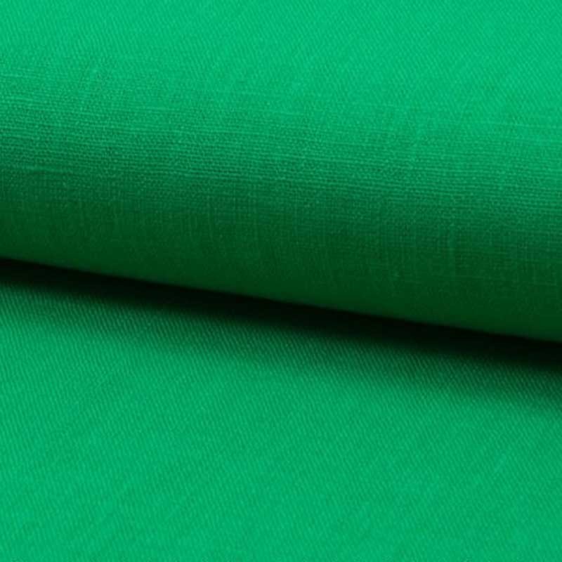 Tissu Lin Uni Vert Menthe