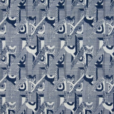 Tissu Maxima Jacquard Navy 