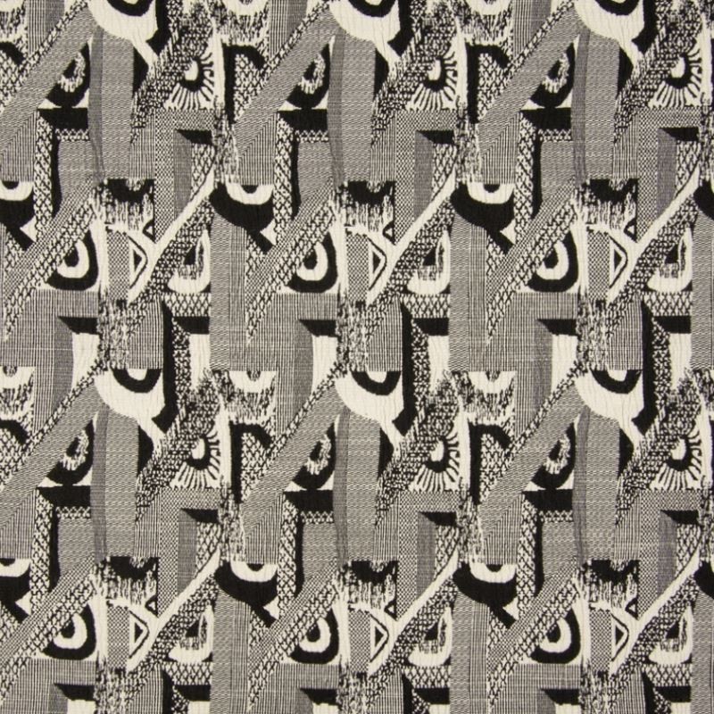 Tissu Maxima Jacquard Noir 