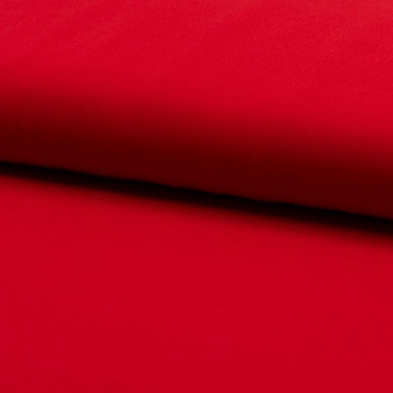 Tissu Mousseline Unie Rouge