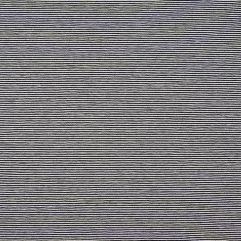 Tissu Jersey Rayé Noir et blanc 