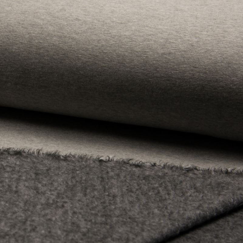 Tissu Polaire Mélange Gris