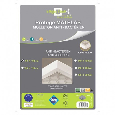 Housse intégrale matelas bonnet 16 cm Evolon