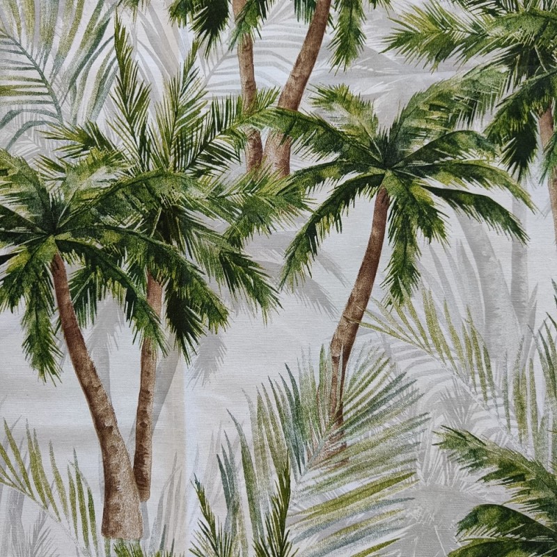 Tissu Imprimé Palm Beach Esmeralda