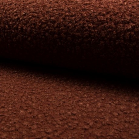 Tissu Boucle Maxi Terracotta