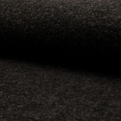 Tissu Boucle 2 Tons Noir