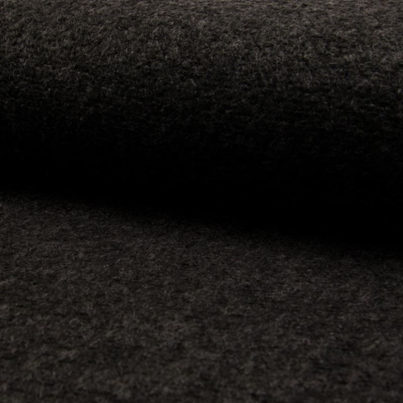 Tissu Boucle 2 Tons Noir