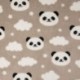 Tissu Polaire Microfibre Double Face Panda Sable 