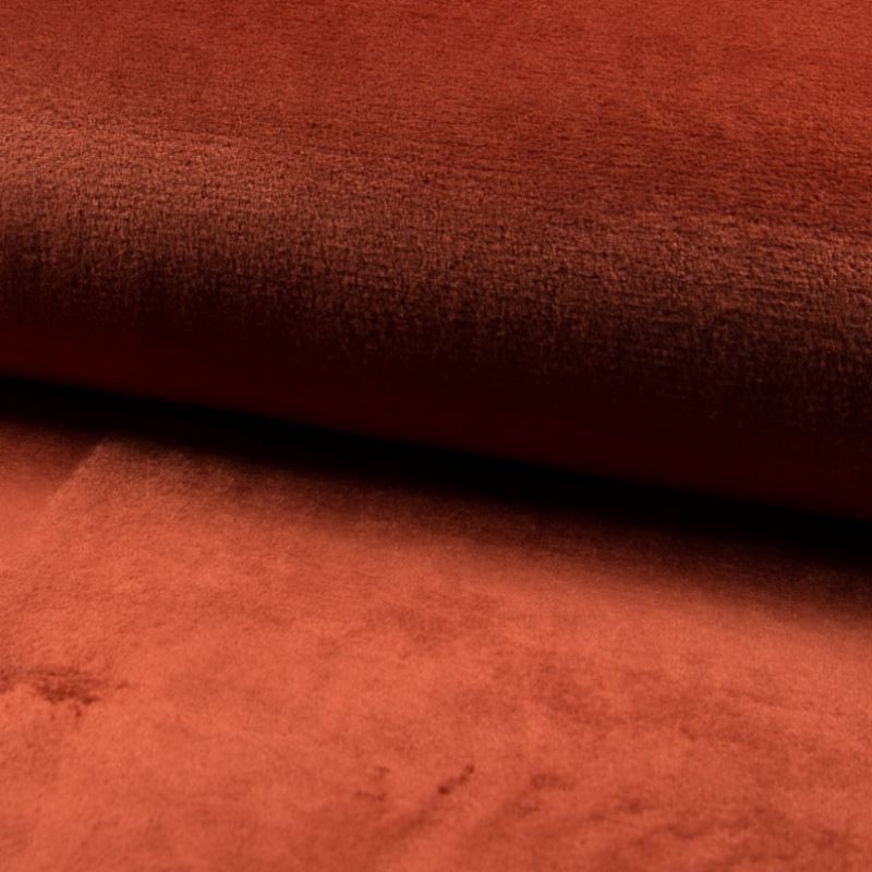 Tissu Polaire Microfibre Panda Uni Terracotta