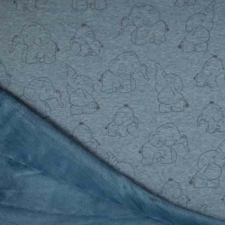 Tissu Polaire Imprimé Elephant Jeans 