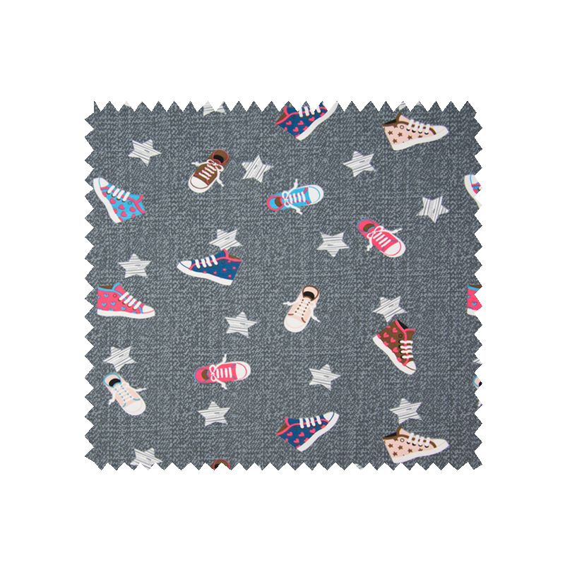 Tissu Jersey Basket Gris