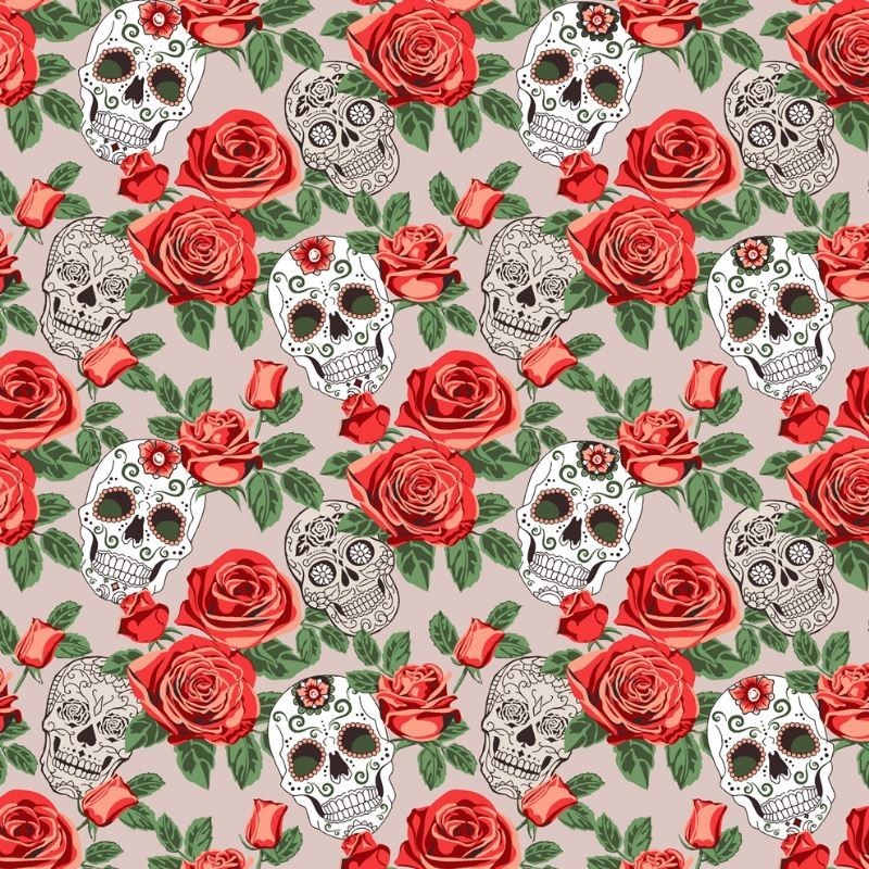 Tissu Imprimé Dolores Rose 