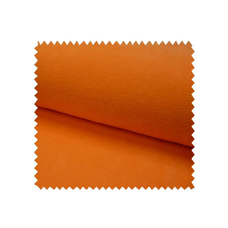 Tissu Polaire Uni Orange