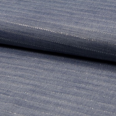Tissu Viscose Avec Lurex Jeans 