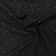 Tissu Viscose Pois Doré Noir