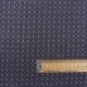 Tissu Popeline Imprimée Petits Motifs Géométriques Marine