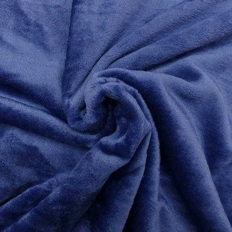 Tissu Doudou Bleu