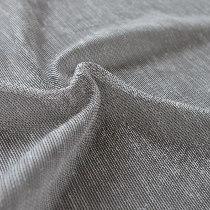 Tissu Voilage Etamine Chiné Gris 