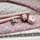 Tissu Matelassé Pinpin Rose 