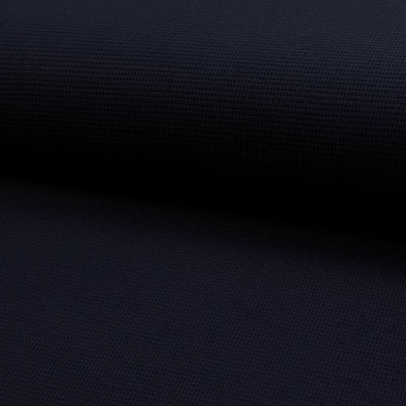 Tissu Jersey Gaufré Navy 