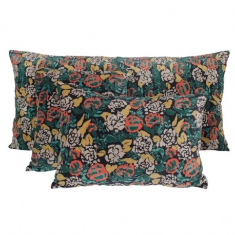 Housse de Coussin Mharas Noir 