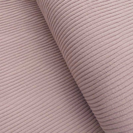 Tissu Bord Cote Cotele Vieux Rose 