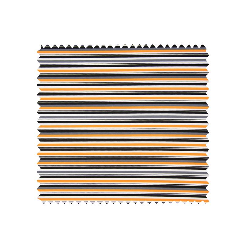 Tissu Jersey Coton Imprimé Stripes Ocre
