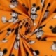 Tissu Jersey Mickey Mouse Imprimé Orange 