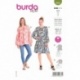 Patron Burda  6002 Robe, Blouse 34/44