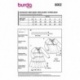 Patron Burda  6002 Robe, Blouse 34/44