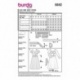 Patron Burda  6042 Robe 34/44