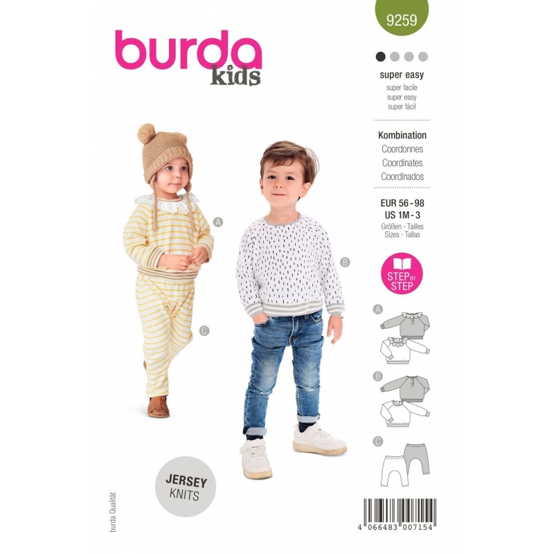 Patron Burda  9259 Ensemble 56/98