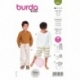 Patron Burda  9261 Pantalon, pull 98/128