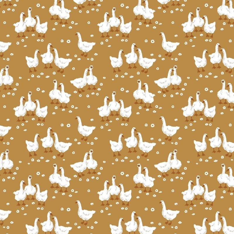 Tissu Imprimé Amelia  Peanut