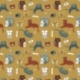 Tissu Imprimé Chatons Peanut