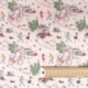 Tissu Imprimé Musette Rose
