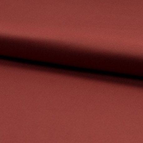 Tissu Satin de Coton Terracotta 
