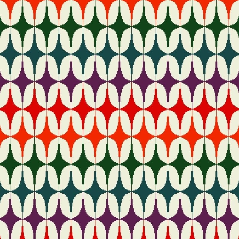 Tissu Jacquard Geo Multico