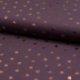 Tissu Viscose Pois Foil Fond Mauve