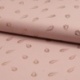 Tissu Viscose Feuille Foil Fond Vieux Rose