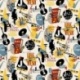 Tissu Cretonne Jazz Multico 